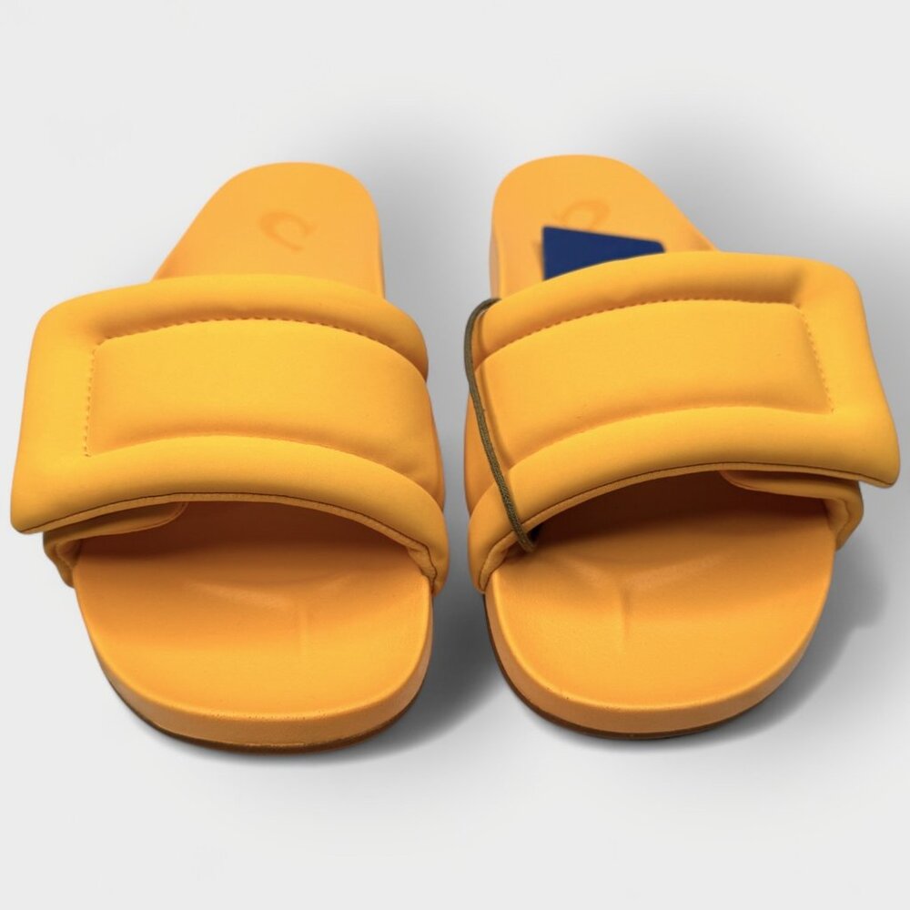 OluKai Sunbeam Slide Women’s Sandals Solar Glow Yellow Size 6 NEW No Box - Picture 4 of 9